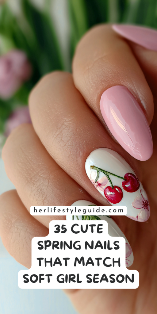 a pin that says in a large font spring nails