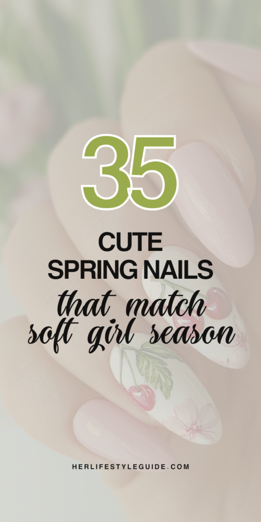 a pin that says in a large font spring nails