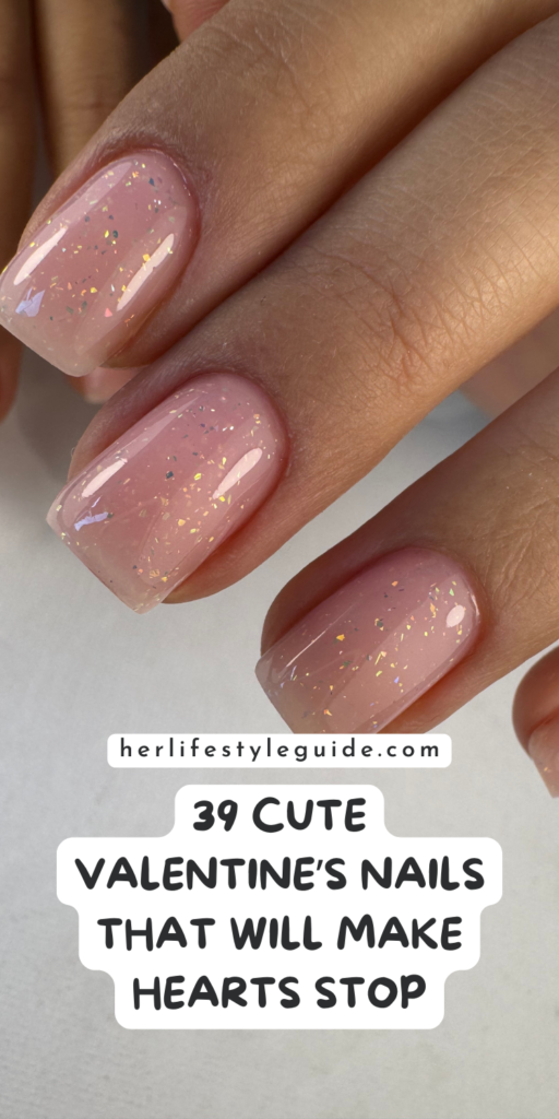 a pin that says in a large font valentine's nails