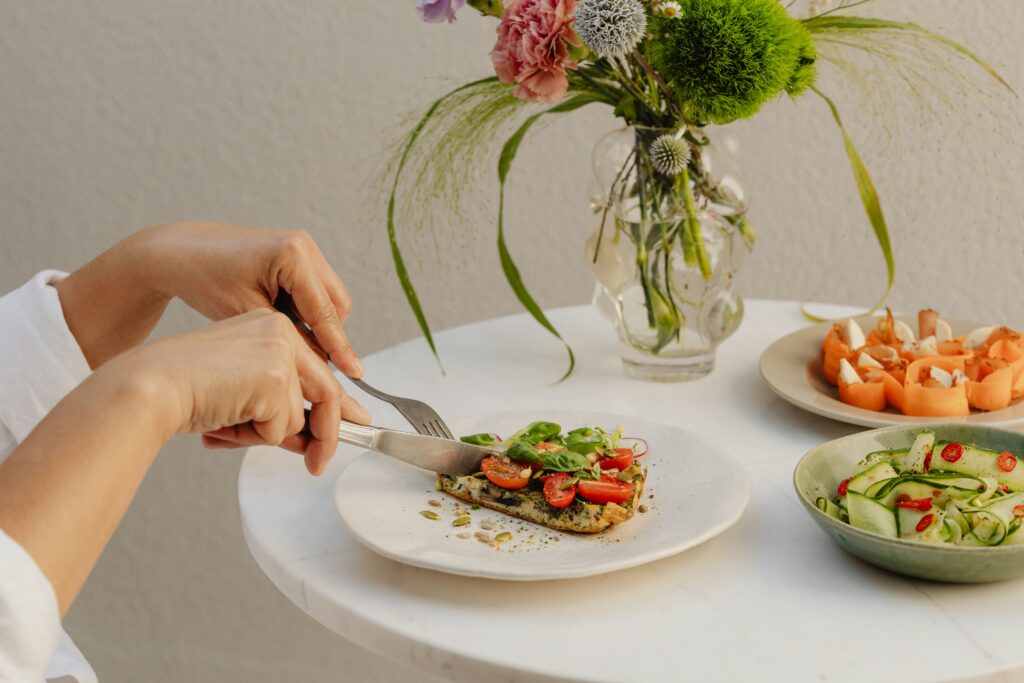 a healthy food plate