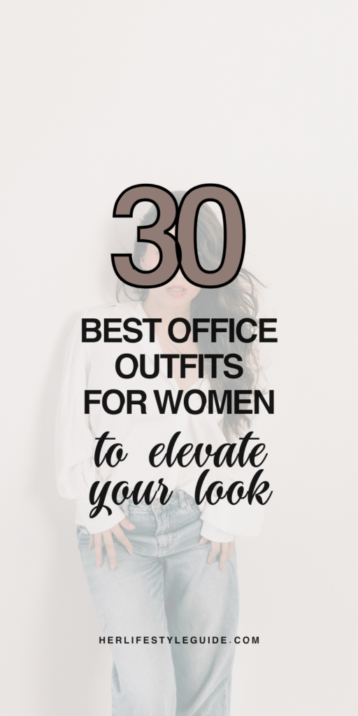 a pin that says in a large font best office outfits for women