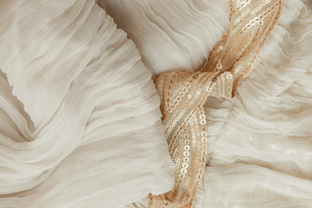an ultra shiny fabric